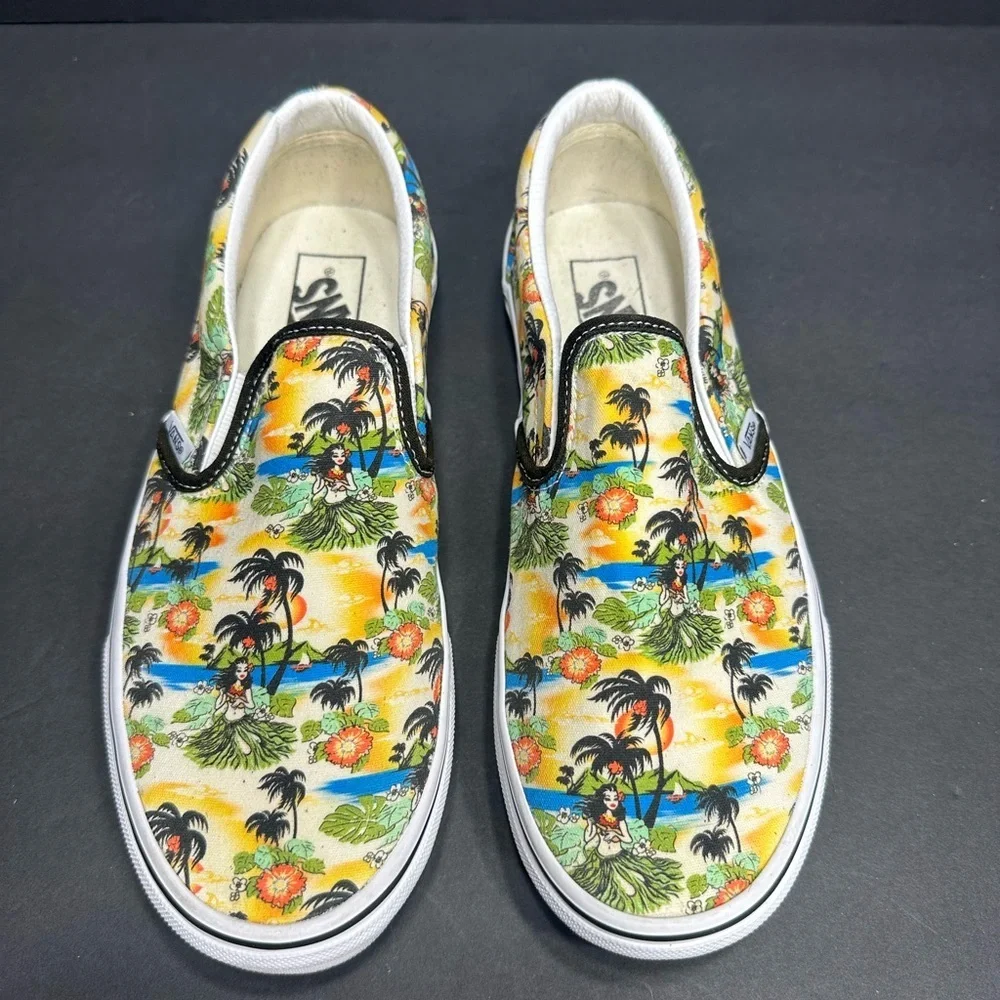 VANS Tropical Print Kids Slip-On Shoes size 7.5 pre owned Exellent condition.